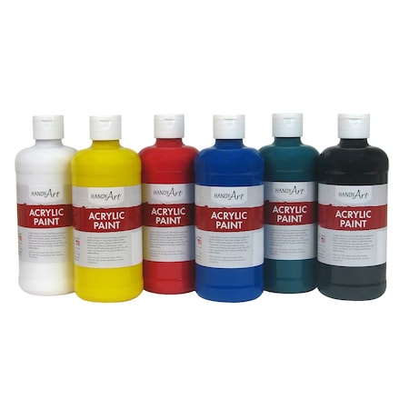 Handy Art Handy Art Acrylic Paint, 16 oz, Set of 6 881-055